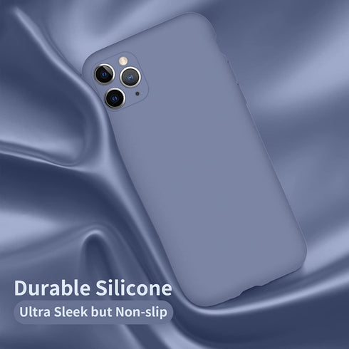 Cordking Silicone Ultra Slim Shockproof Case for iPhone 11 Pro, Soft Anti-Scratch Microfiber Lining, Enhanced Camera