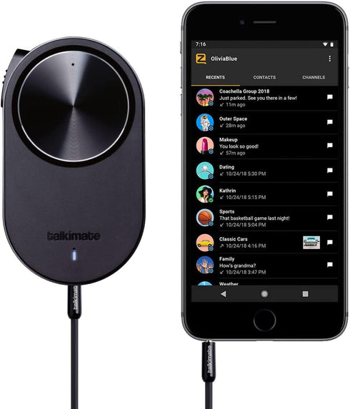 Talkimate Lite, Zello Wired PTT Speaker Microphone, Lightweight Packaging to Reduce Shipping Costs
