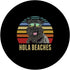 Hola Beaches Kerry Blue Terrier Dog Funny Beach Summer PopSockets Swappable PopGrip