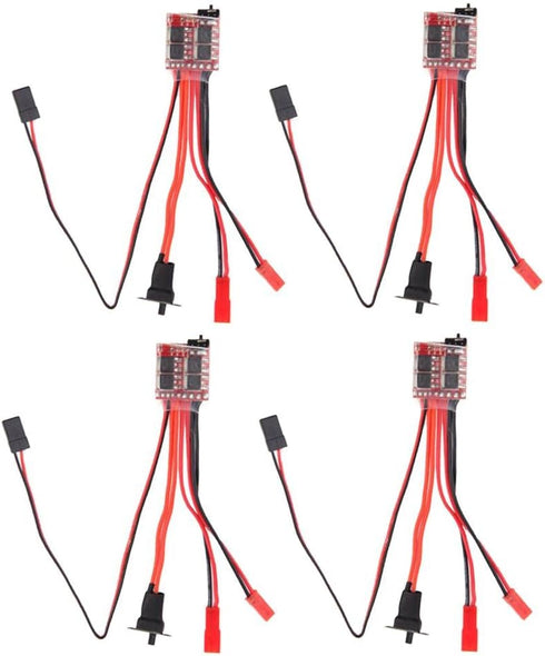Luzhengyang 4 Piece 20A ESC Brush Motor Controller for Boat - 20A ESC