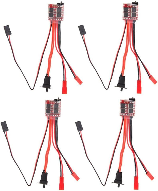 Luzhengyang 4 Piece 20A ESC Brush Motor Controller for Boat - 20A ESC