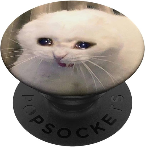 Crying Cat Meme - PopSockets Swappable Grip for Phones & Tablets