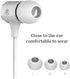 Long Cord Wired Earbuds, No Microphone Headphones for Watching TV, Extra Noise Isolating Blocking Bass