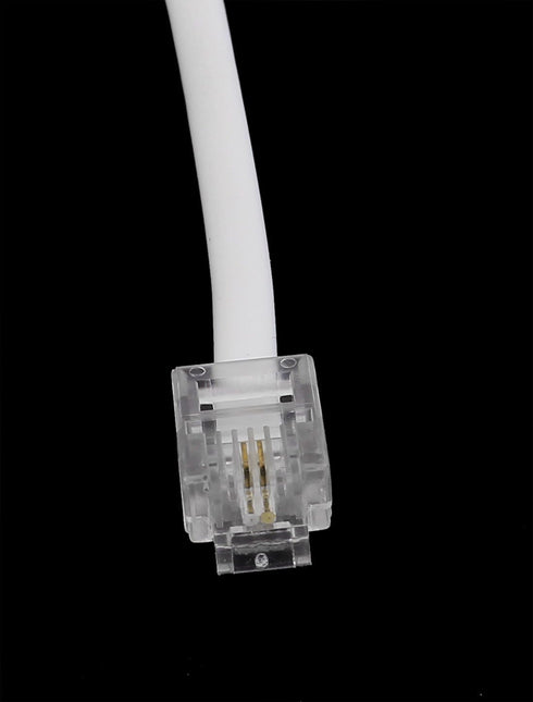 Ted Lele Male to Male 6P2C RJ11 Telephone Fax Machines Modems Straight Cable Wire, 5M / 16.4ft Long