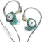 KZ EDX PRO Wired Earbuds with Microphone, Stereo Noise Isolating Headphones, 3.5mm Audio Jack, Cyan with Mic