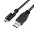 cablecc USB 3.1 Type-C Locking Connector to Standard USB 3.0 Data Cable 1.2m with Panel Mount Screw