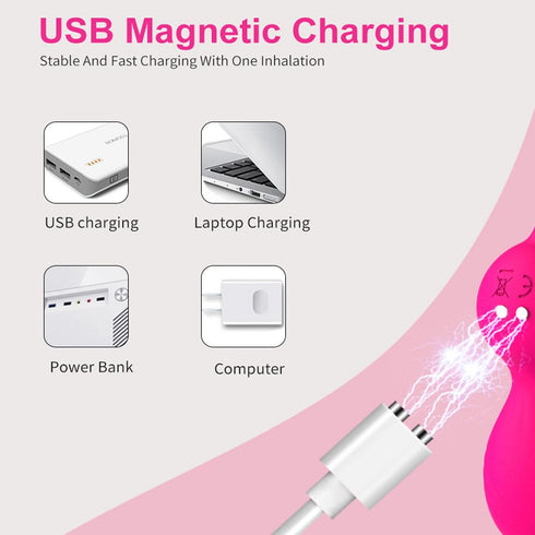 Vebaisa 5mm 2.7ft Cleanser-2 (5mm-White) Magnetic USB DC Charger Cable, Replacement Charging Cord for Rechargeable