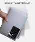 2-Pocket Adhesive Hard Drive Holder for Laptop, Stick-On Pocket Pouch for External Portable SSD, HDD, Slim Mouse