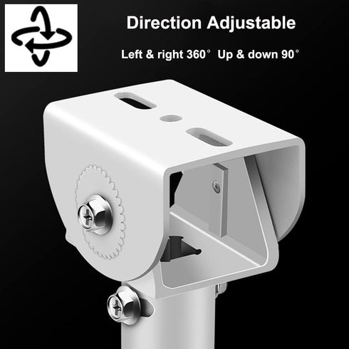 Security Camera Mounting Bracket Extender Pole I-Type, 30-60cm Adjustable Ceiling Mount for CCTV IP Camera