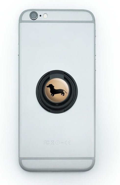 Dachshund Wiener Dog Mobile Smart Phone Finger Ring Grip Holder Stand