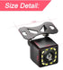 Backup Camera for Car, Rear View Reverse Camera with 12 LED Night Vision, Waterproof Dustproof 170 Wide Angle for