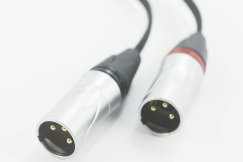 Youkamoo 4.4mm to Dual XLR Male Balanced Audio Headphone Adapter - Silver Plated Cable 5 FT