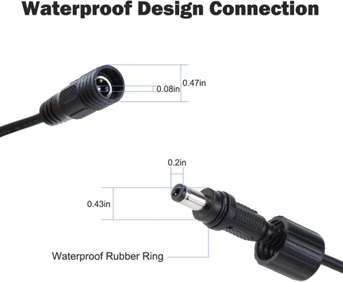 Inwa Bluetooth Outdoor Speaker Waterproof Extension Cords, 16ft Long, 2 Cords Included for MZ-621