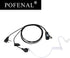Single-Wire Walkie Talkie Earpiece for Midland GXT LXT Radio with PTT Mic Transparent Air Acoustic Tube