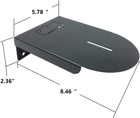 Jingchengmei Portable Electronic Device Mount, Black Wall Mount Bracket for PTZ Cameras, 8 Pounds Capacity