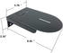 Jingchengmei Portable Electronic Device Mount, Black Wall Mount Bracket for PTZ Cameras, 8 Pounds Capacity