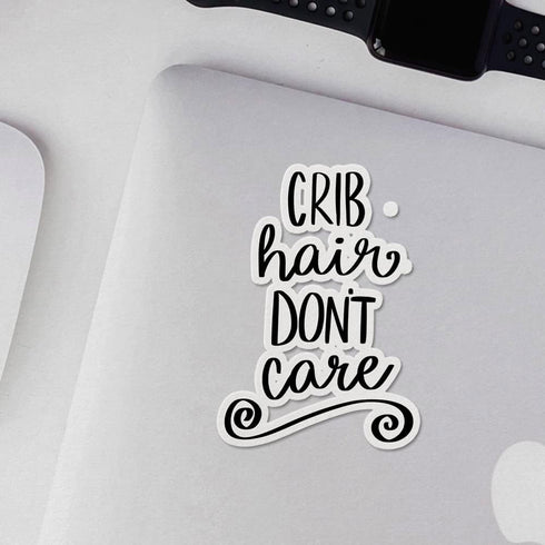 ANDVER3g8565bBL Decal Stickers of Crib Hair Dont Care Premium Indoor (No Waterproof) Vinyl Decal Stickers for Laptop