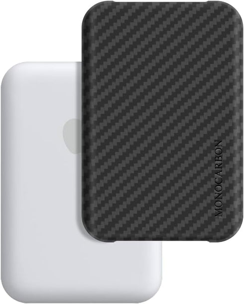 MONOCARBON MagSafe Battery Pack Case for iPhone 15 Pro Max, Carbon-Fiber Portable Charger Case for iPhone 14, 13, 12,