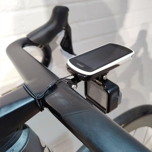 Out Front Bike Stem Handlebar Combo Mount for Garmin Edge, Wahoo, Bryton, Stages, Compatible with Colnago