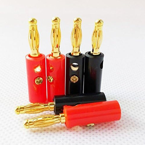 HIGHROCK 20 Banana Speaker Wire Cable Screw Plugs Connectors, 4mm