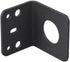 4 Pcs L-Bracket 1255 3/4 Hole Thick Steel Mobile Antennas Brackets for UHF VHF Coax NMO Antenna Mounts (Black)