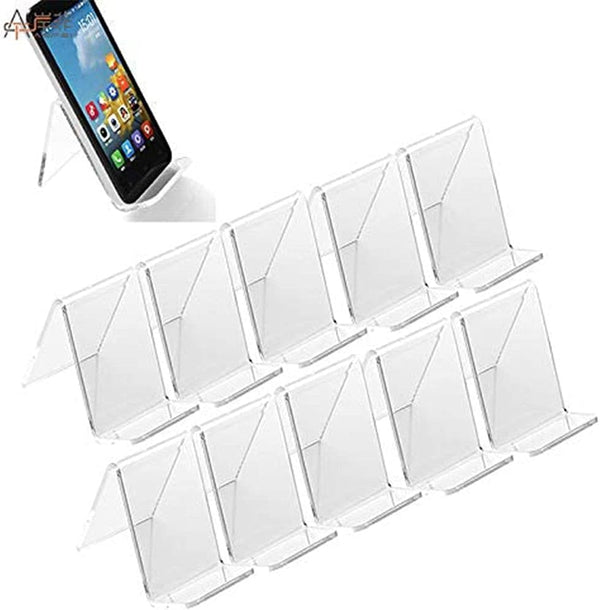 10x Mobile Phone Display Holder Cellphone Stand Retail Show Rack Mounts - Acrylic