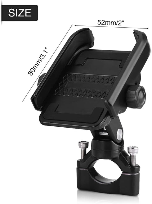 Keenso Motorcycle Bicycle Cell Phone Mount Holder - Adjustable Universal Handlebar Bracket for 4-6inch Mobile Phone,