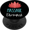 Massage Therapist Namaste Flower Spa Masseur Relaxation PopSockets PopGrip: Swappable Grip for Phones & Tablets