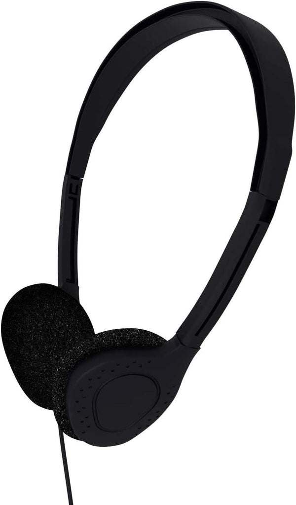 Bulk Over The Head Disposable Headphones, Wholesale Lot for Kids Individually Bagged for Schools, Libraries, Hospitals