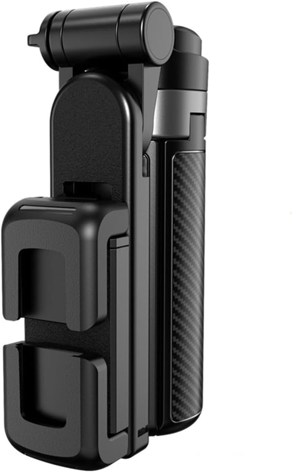 Hosioe Foldable Selfie Stick Tripod with Smart Push Operation, Adjustable Height Selfie Stand for Phones, Polyamide