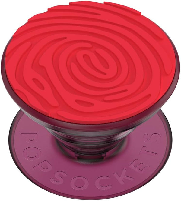 PopSockets Phone Grip with Expanding Kickstand, Adhesive Grip - Molded Flower Red Wine