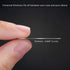 Replacement Set of 4 Metal Plates for Magnetic Car Mount - Black Round Discs without Holes, Strong 3M Adhesive.