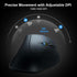 SANWA Wired Ergonomic Mouse, Optical Vertical Computer Mouse, 1000/1600 Adjustable DPI, Compatible with MacBook