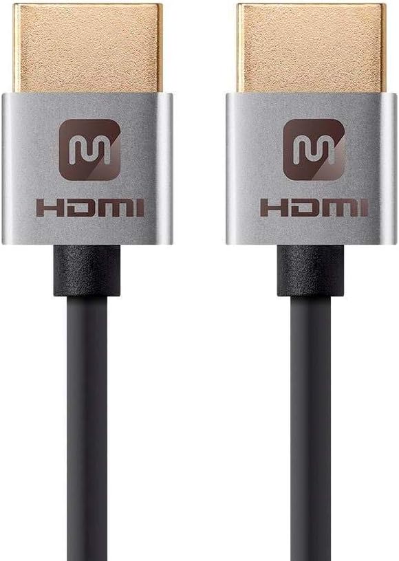 Monoprice HDMI High Speed Cable - 6 Feet, Black, 4K@60Hz, HDR, 18Gbps
