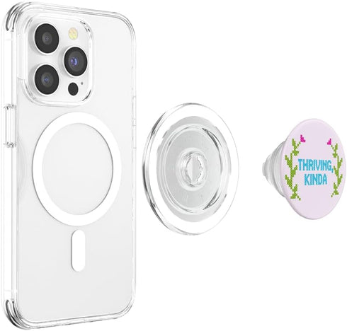 PopSockets Phone Grip Funny PopSocket - Thriving Kinda PopGrip for MagSafe