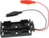 2Sets 2X 1.5V Battery Holder with T Type Wired Alligator Clip Standard Snap Connector kit 3V