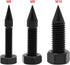 Flushbay 4 Pack Speaker Spikes, Adjustable Floor Protectors, M10 Black for Subwoofer, Turntable, Recorder