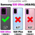 Asuwish Phone Case for Samsung Galaxy S20 Ultra 5G Wallet Cover with Tempered Glass Screen Protector and Crossbody Strap Card Holder Stand Cell S20ultra 20S S 20 A20 S2O 20ultra G5 Women Girls Purple