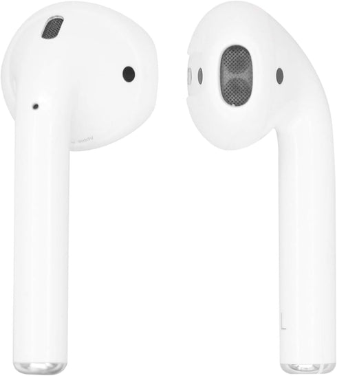 Rayker Earbud Covers Replacement for Airpods, Anti-Slip Ear Tips, 4 Pairs, Slim (White)