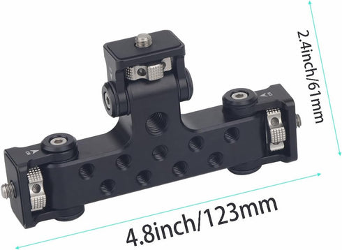 Rigdance 180-degree Triple Phone Holder Tripod Mount Adaptor | Tilt Head | Vlogging Live Streaming Tool for Camera