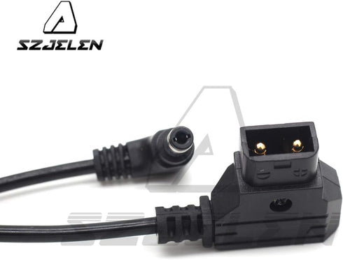 Right Angle DC Power Cable, D-Tap to 12V DC5.5X2.5mm for KiPRO LCD Monitor, DSLR Rig Power