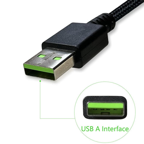 Mouse Charging Cable for Razer Naga Pro 20000 DPI, Viper Ultimate, USB Charger Cord for Razer DeathAdder V2