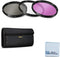 3 Piece UV, CPL, FLD 52mm Filter Kit for Nikon Cameras & More + Microfiber Cloth