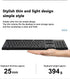 Ergonomic Wireless Keyboard and Mouse Combo, 2.4G Full Sized Keyboard with 12 Short-Cut Keys and Quiet Click Mouse