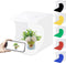 Mini Studio Light Box PULUZ - 7.87in/20cm Foldable Photography Lighting Tent Kit with 40 LED Beads, 6 Colors Backdrops