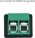 12V DC Power Connector 5.5mm x 2.1mm, 24V Power Jack Plug Barrel Adapter for CCTV Security Camera, LED Strip Light (4