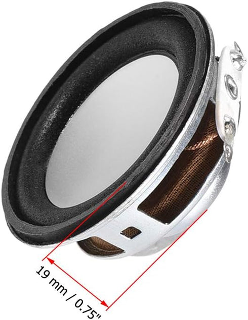uxcell 3W 4 Ohm Micro Internal Speaker Magnet Loudspeaker, 40mm Dia (4pcs)