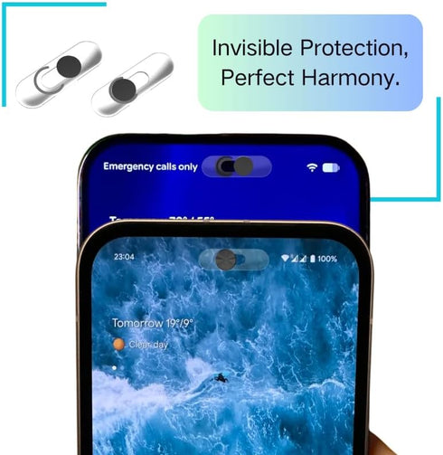 Velaporco 2 Pack Front Camera Cover | Smartphones Webcam Cover Protect Privacy, Camera Privacy Covers Compatible