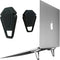 Portable Invisible Laptop Stand - 2PCS Zinc Alloy Mini Stand for 12-20 inch Laptop with Heat Dissipation Pad