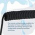 UIGOCLE (1.8 Custom Coiled USB C Cable for Gaming Keyboard, Double-Sleeved Mechanical Keyboard Cable with Detachable